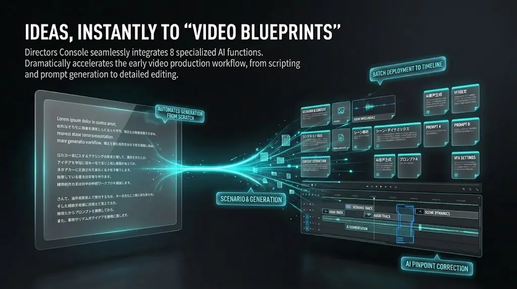 Supplemental visual for AI-assisted script, cut, and refinement workflow