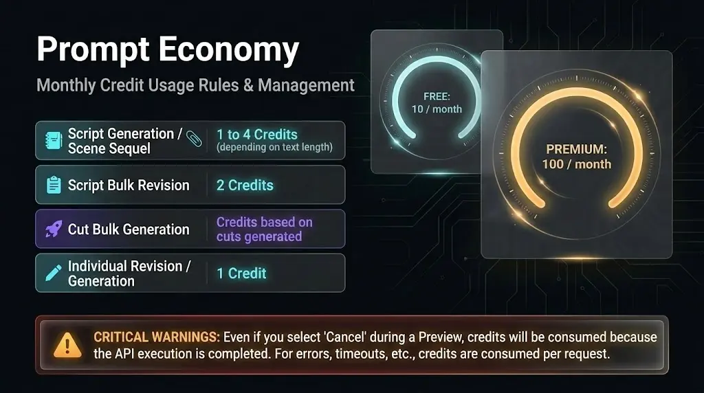 Visual summary of prompt consumption by feature