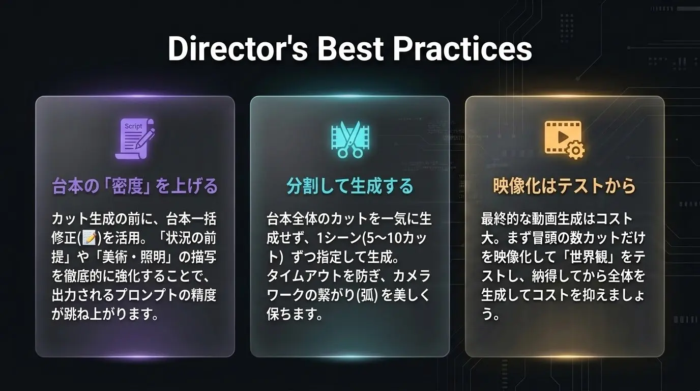 ワンポイントアドバイス用のビジュアル