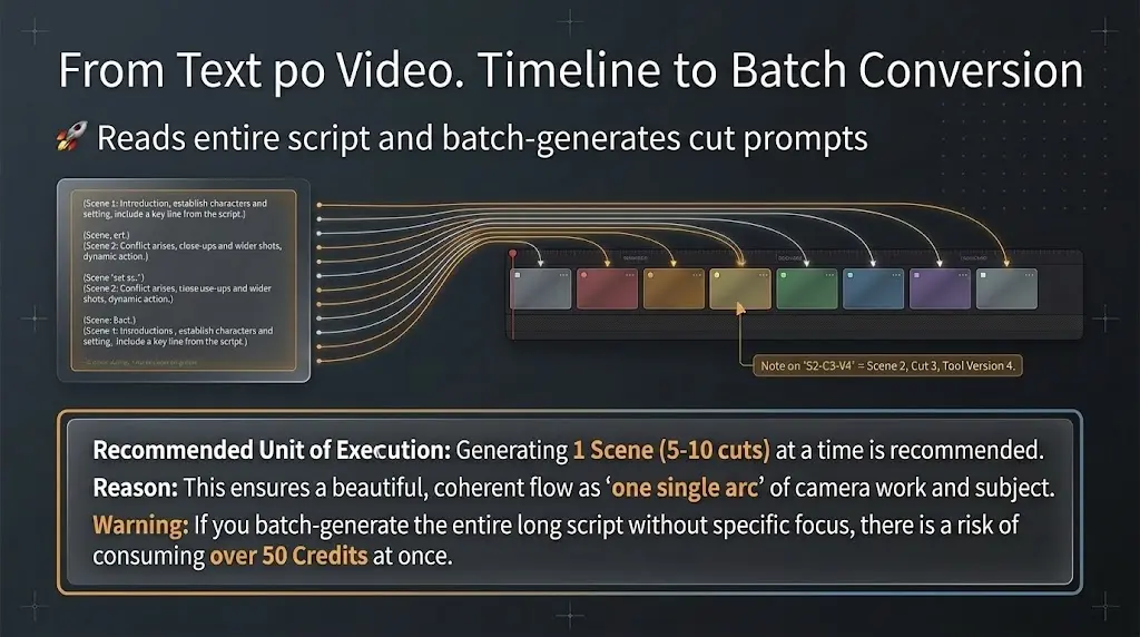 Visual for scene-by-scene bulk cut generation